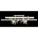 Azu LED 35 inch Silver Flush Mount Ceiling Light