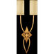 Allegretto 2 Light 12 inch Gold Sconce Wall Light