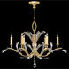 Beveled Arcs 6 Light 42 inch Gold Leaf Chandelier Ceiling Light