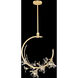 Azu Linear Pendant Ceiling Light in Gold