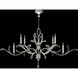 Beveled Arcs 6 Light 74 inch Silver Chandelier Ceiling Light