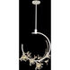 Azu Linear Pendant Ceiling Light in Silver