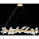 Foret 12 Light 55 inch Gold Pendant Ceiling Light