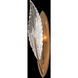 Plume 1 Light 5 inch Gold Sconce Wall Light in White Feathers Studio Glass