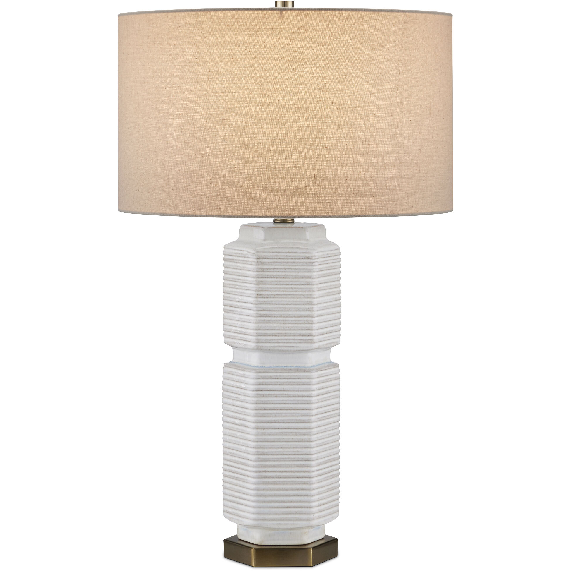 Glebe 28.5 inch 150 watt White/Beige/Blue/Antique Brass Table Lamp Portable Light