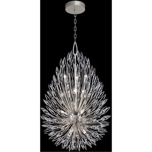 Lily Buds 12 Light 34 inch Silver Pendant Ceiling Light