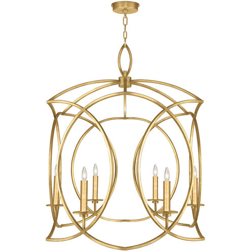 Cienfuegos 6 Light 29 inch Gold Leaf Chandelier Ceiling Light in No Shade