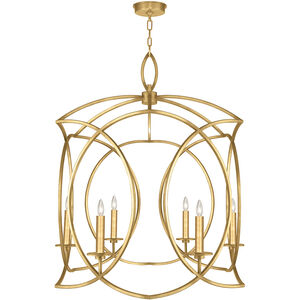 Cienfuegos 6 Light 29 inch Gold Leaf Chandelier Ceiling Light in No Shade