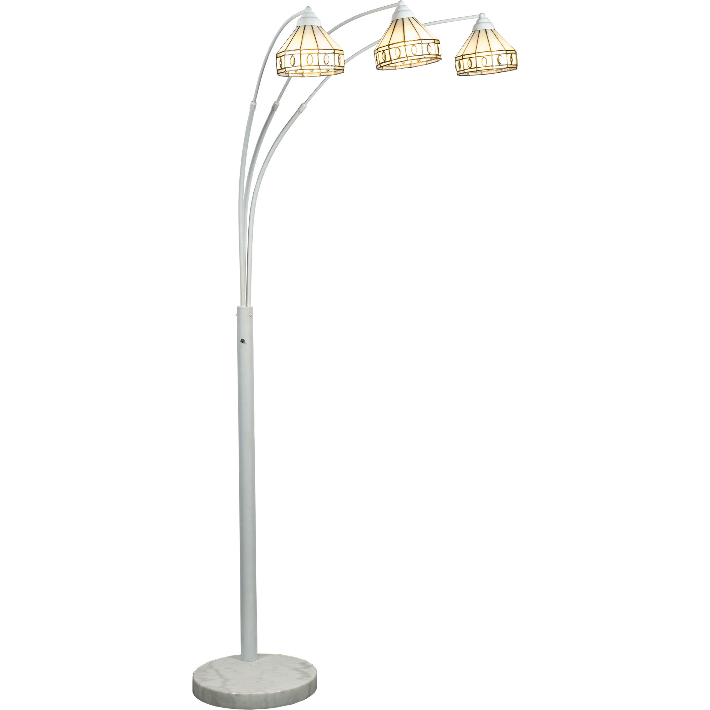 Sarajevo Arc 79 inch 60.00 watt White Floor Lamp Portable Light