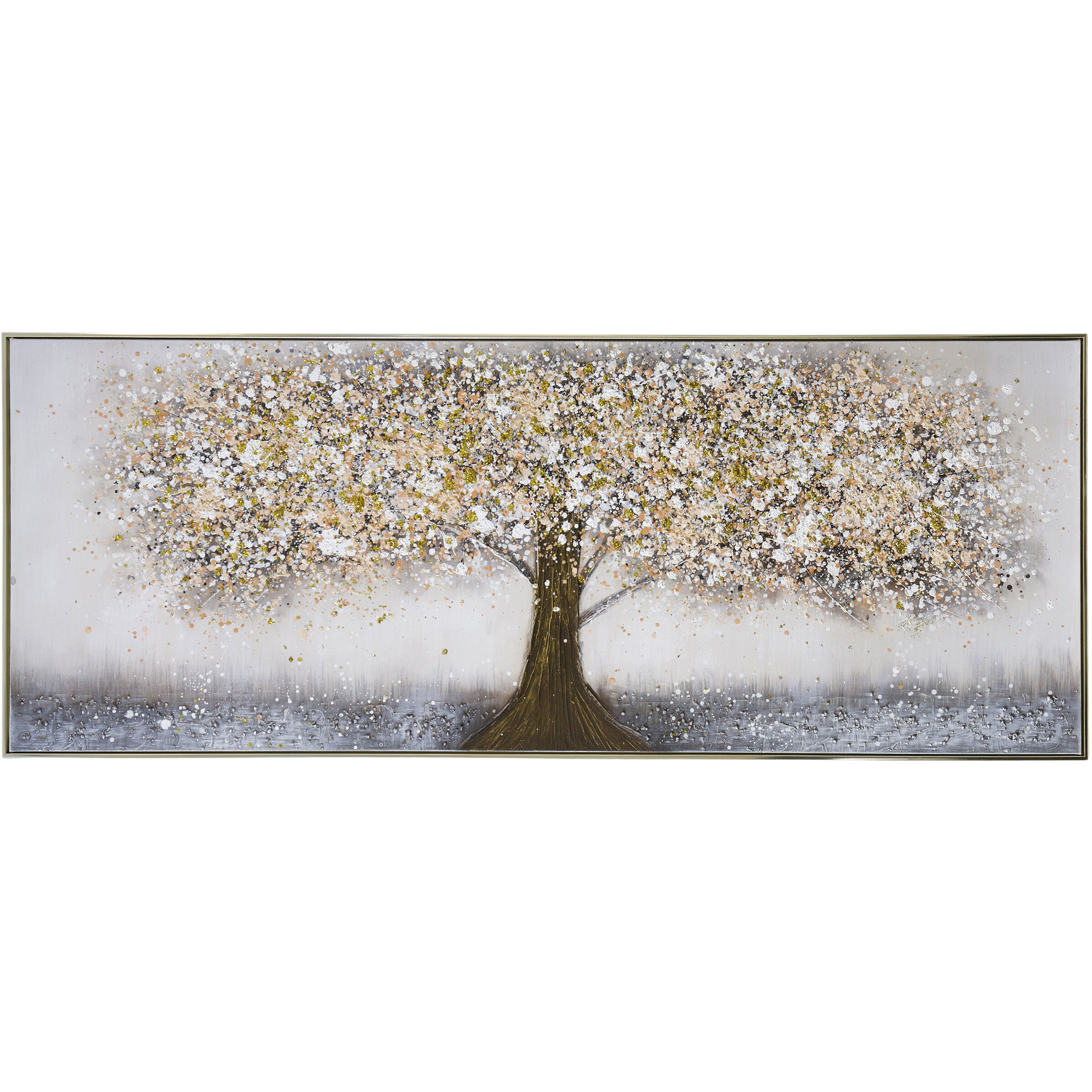 Cameron Grey and Yellow and Brown Wall Art