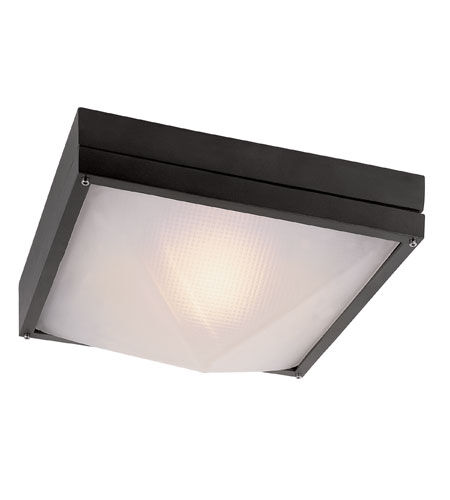 Harland 1 Light 12.5 inch Black Outdoor Flushmount Lantern