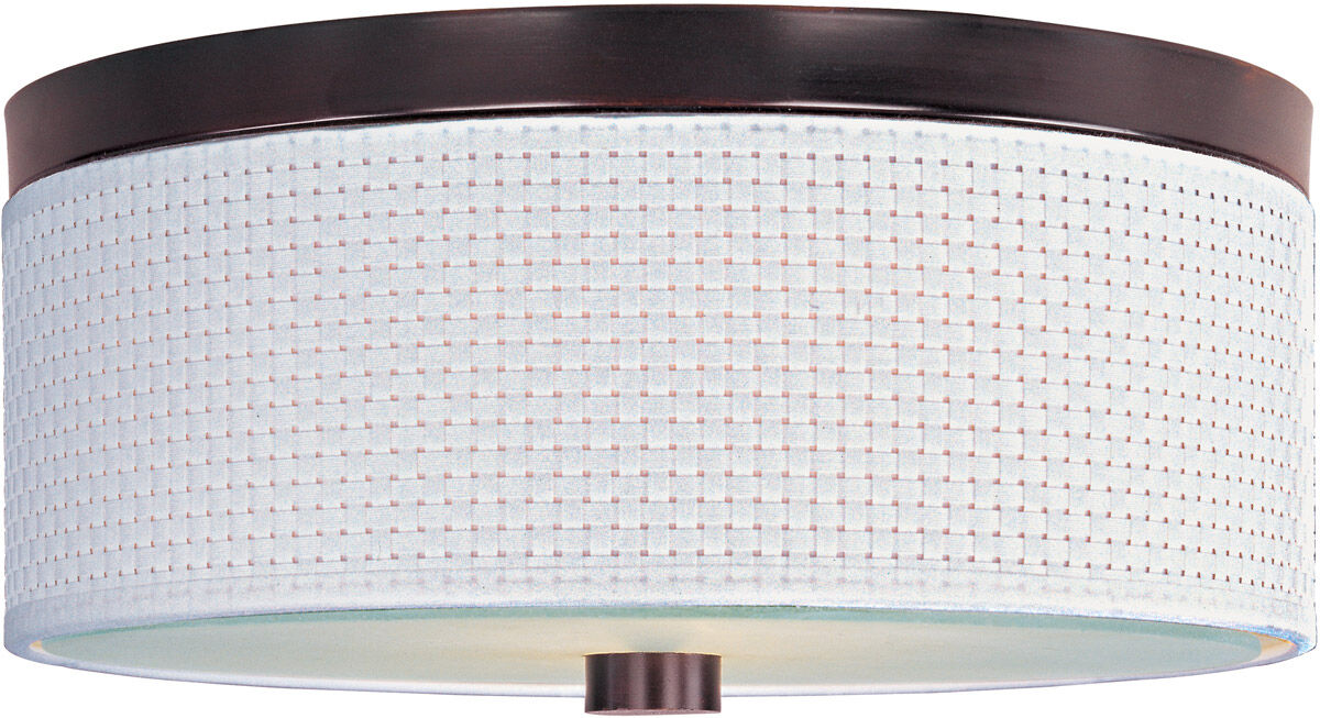 Beekman 2 Light 14 inch Oil Rubbed Bronze Flush Mount Ceiling Light