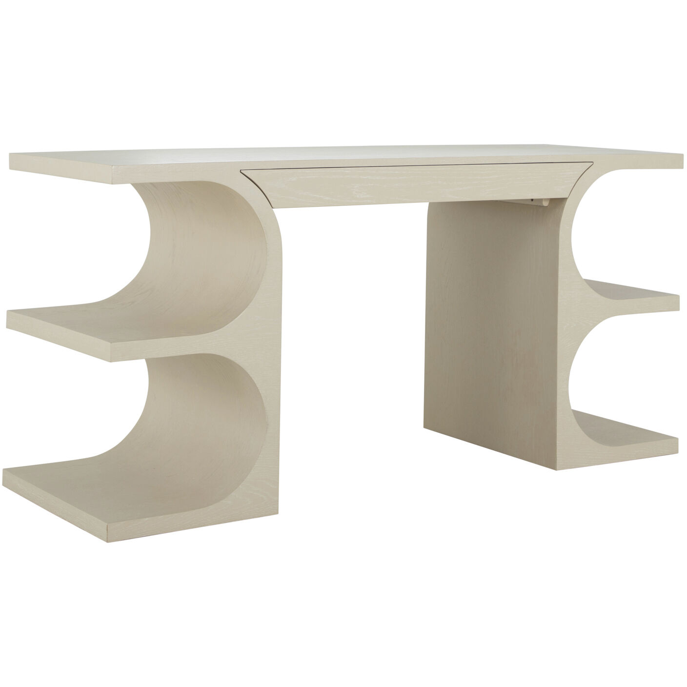 Erin 64 X 22 inch Cerused White Desk