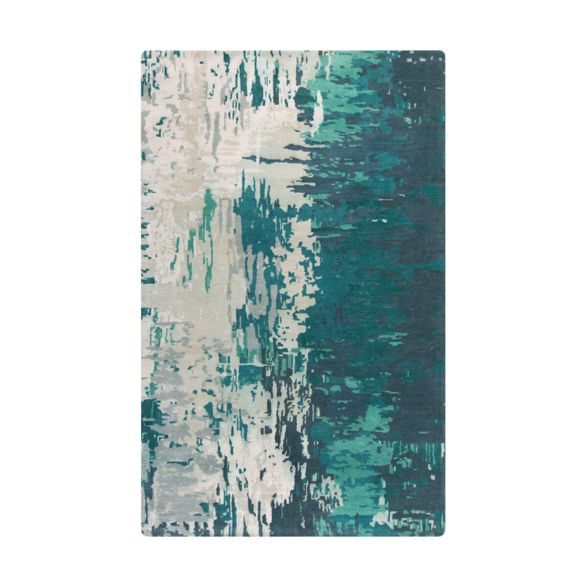 Utica 96 X 60 inch Blue Rug, Rectangle