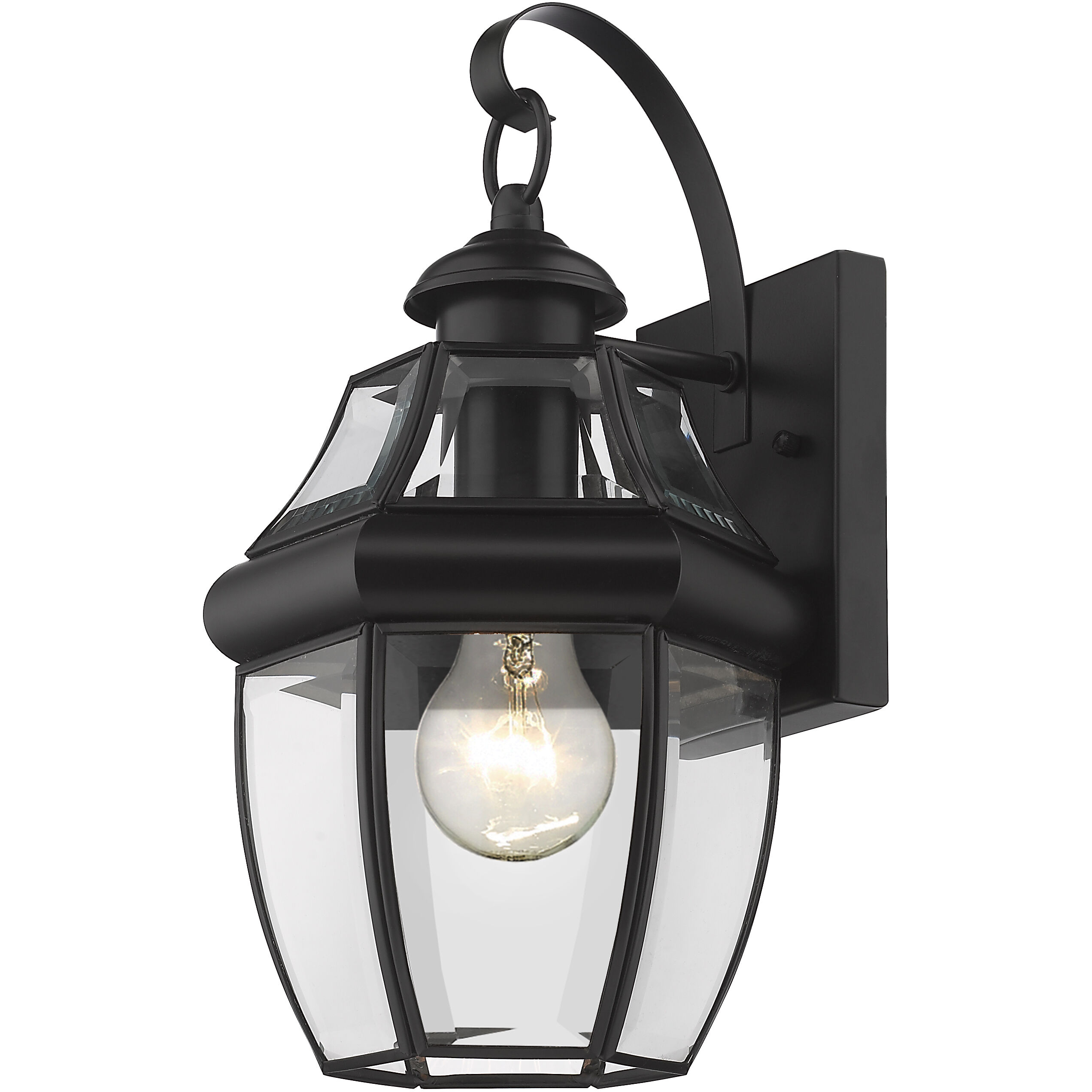 Westover 1 Light 13.75 inch Black Outdoor Wall Light