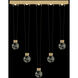 Aria 10 Light 43 inch Gold Pendant Ceiling Light