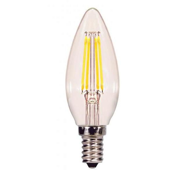 Lumos LED B10 Candelabra E12 4.5 watt 120V 2700K Light Bulb
