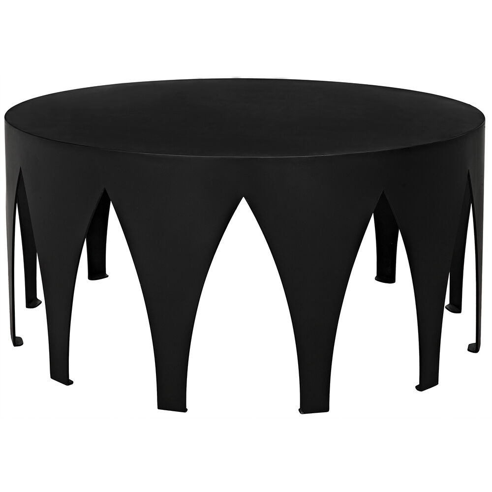 Morocco 36 X 36 inch Matte Black Coffee Table