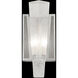Crownstone Wall Sconce Wall Light in Silver, Metal Mesh