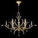 Beveled Arcs 8 Light 57 inch Gold Leaf Chandelier Ceiling Light