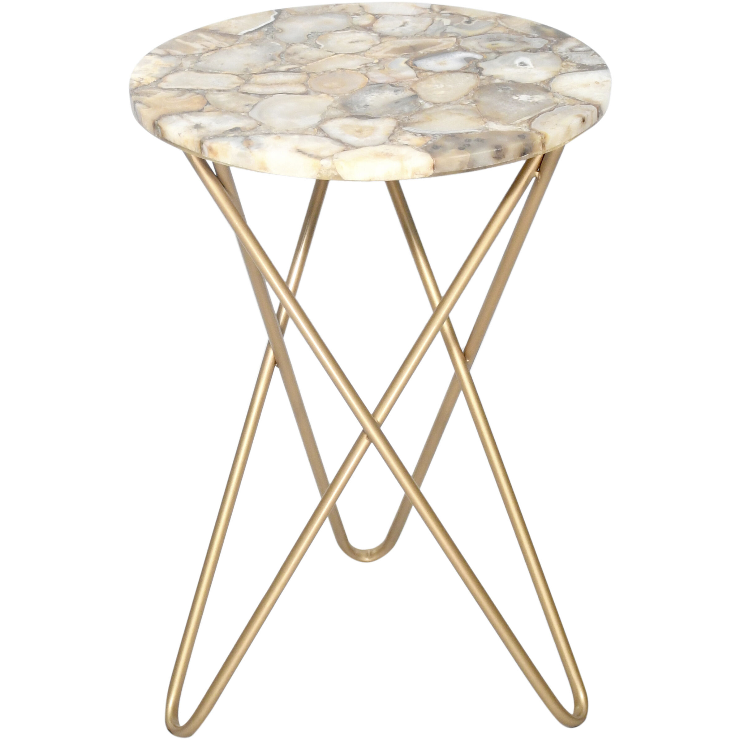 Canada 23 X 17 inch Gold Side Table