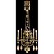 Encased Gems 5 Light 27 inch Gold Chandelier Ceiling Light in Multi-Colored Crystal