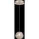 Natural Inspirations 1 Light 5.5 inch Gold Pendant Ceiling Light in Nebula Studio Glass