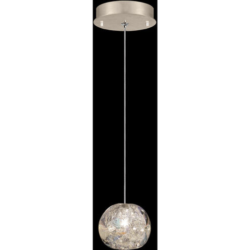 Natural Inspirations 1 Light 5.5 inch Gold Pendant Ceiling Light in Nebula Studio Glass