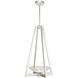 Delphi LED 17.5 inch Silver Pendant Ceiling Light