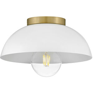 Stu LED 11 inch Matte White Foyer Light Ceiling Light, Flush Mount