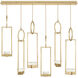 Delphi LED 48 inch Gold Pendant Ceiling Light in Up