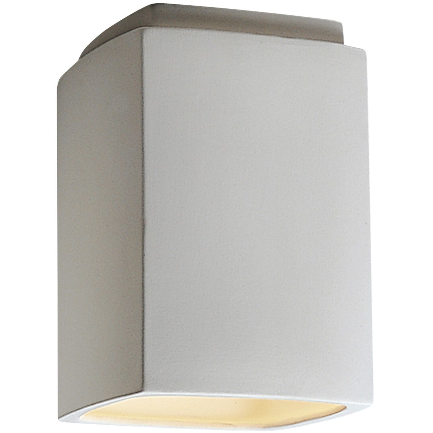 Radiance Rectangle LED 6.5 inch Celadon Green Crackle Outdoor Flush-Mount