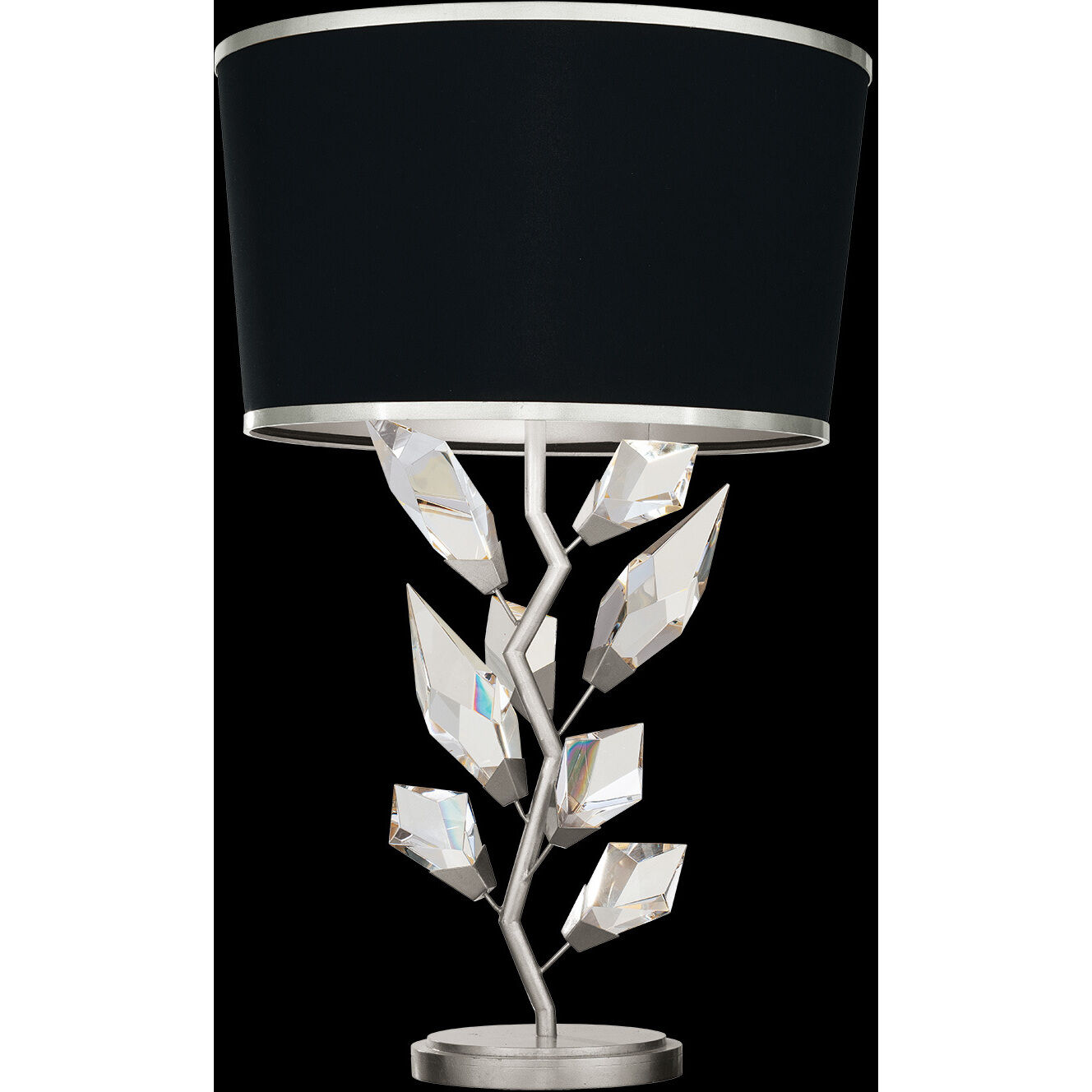 Foret 30 inch 100 watt Silver Table Lamp Portable Light