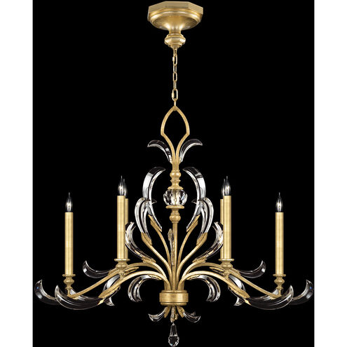 Beveled Arcs 6 Light 44 inch Gold Chandelier Ceiling Light in Gold Leaf