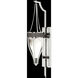 Mirage 1 Light 7.5 inch Silver Sconce Wall Light