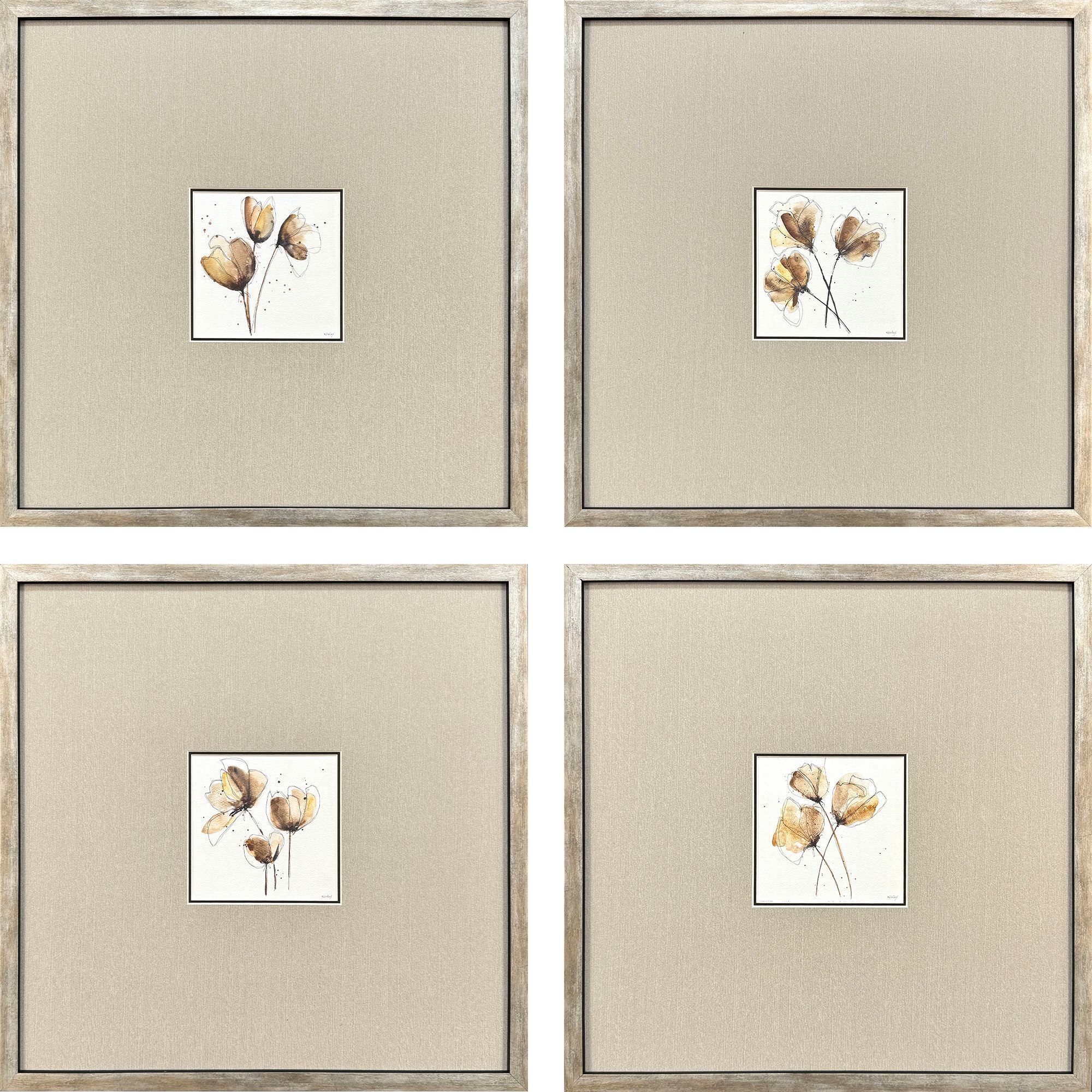 Small Grandeur Brown and Beige and Black and Neutral Framed Art