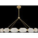 Allison Paladino LED 74 inch Gold Pendant Ceiling Light