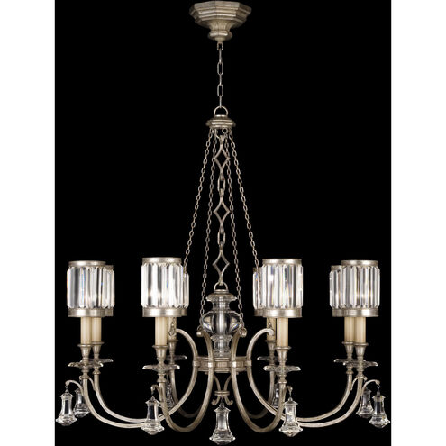 Eaton Place 8 Light 43 inch Silver Chandelier Ceiling Light