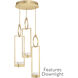 Delphi LED 18.75 inch Gold Pendant Ceiling Light in Down