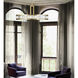 Crystal Enchantment 6 Light 29 inch Gold Pendant Ceiling Light