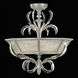 Beveled Arcs 3 Light 26 inch Silver Leaf Semi-Flush Mount Ceiling Light