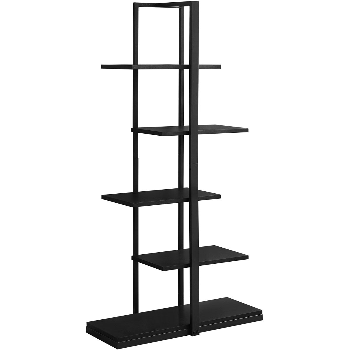 Shaler Black Bookcase