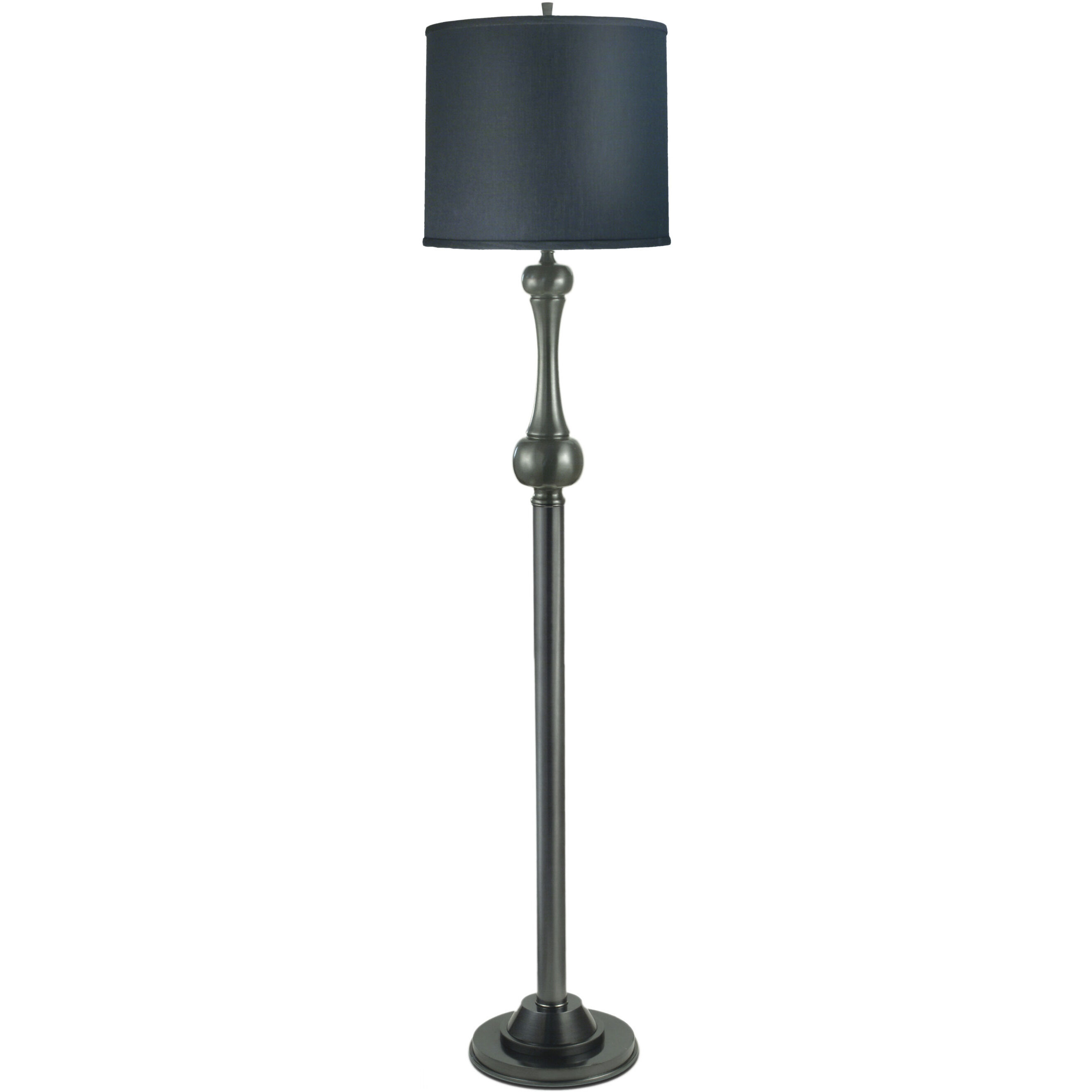 Ellie 62 inch 150.00 watt Gun Metal Floor Lamp Portable Light