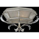 Beveled Arcs 2 Light 26 inch Silver Flush Mount Ceiling Light in Silver Leaf