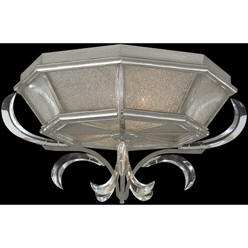 Beveled Arcs 2 Light 26 inch Silver Flush Mount Ceiling Light in Silver Leaf