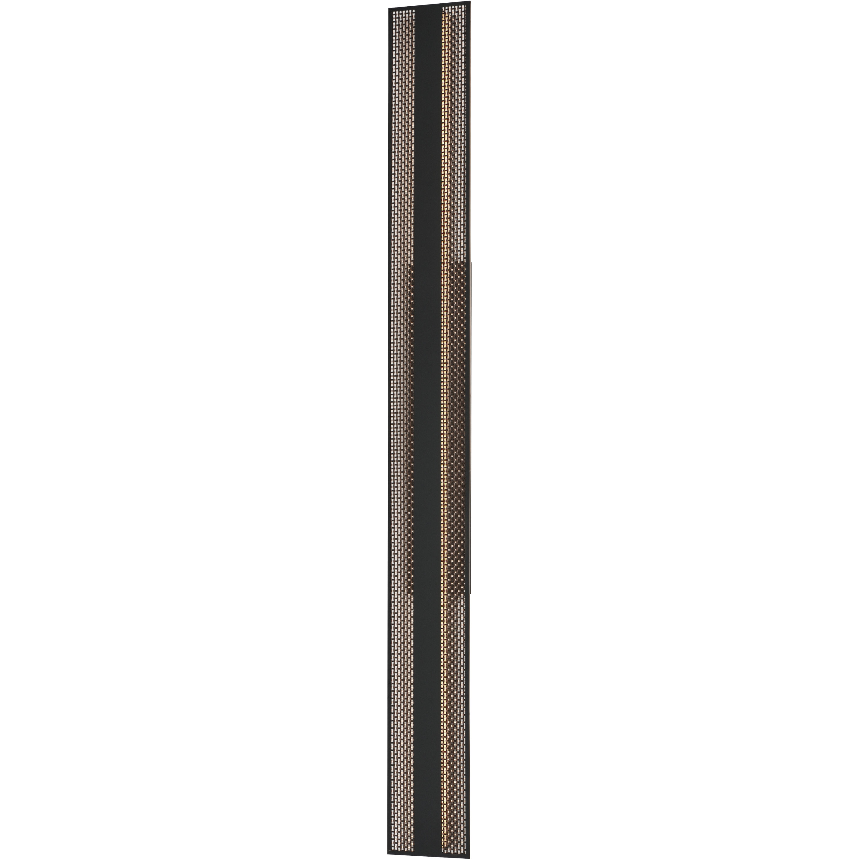 Interlace LED 60 inch Black and Aged Copper Outdoor Wall Mount