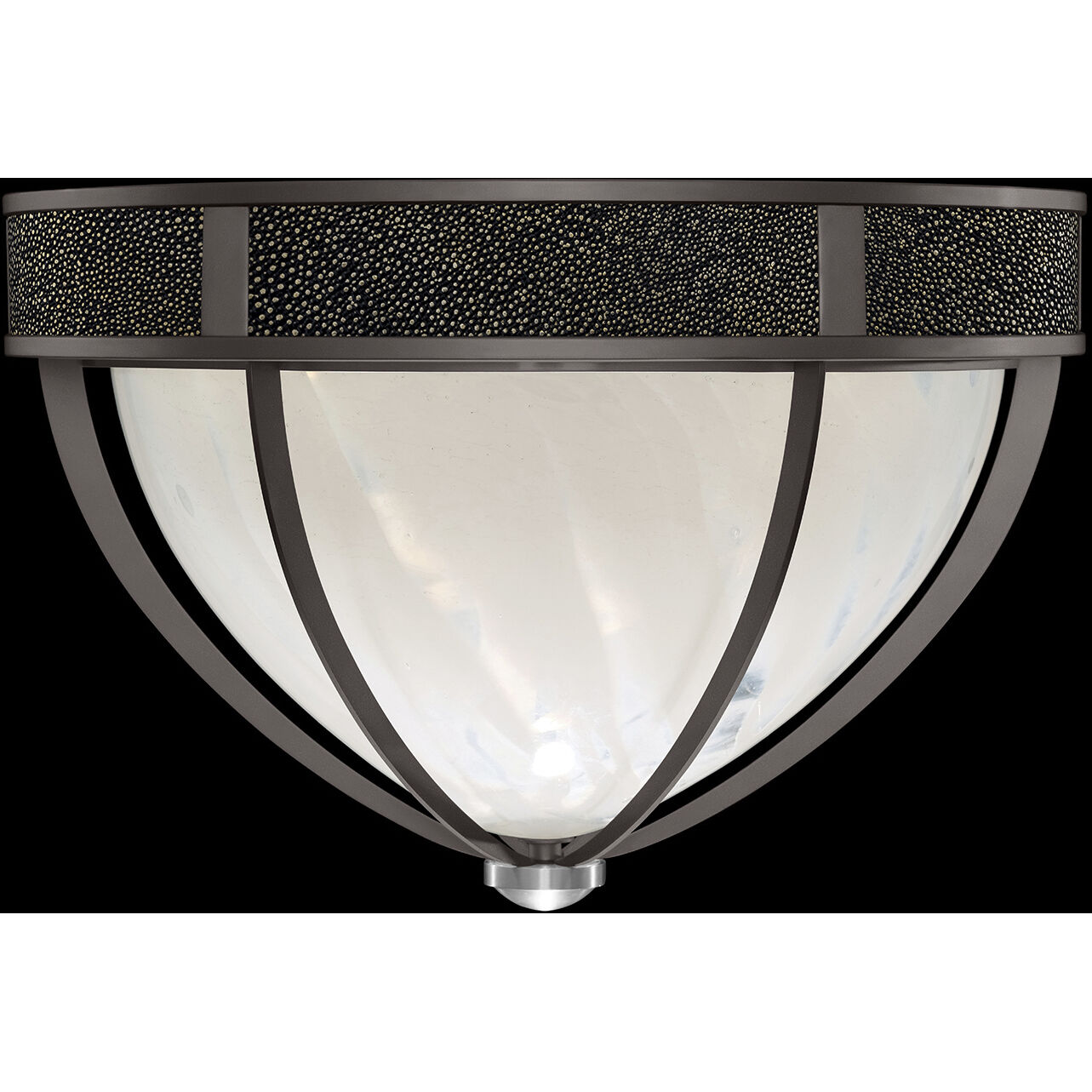 Mirage 3 Light 18.75 inch Black Flush Mount Ceiling Light