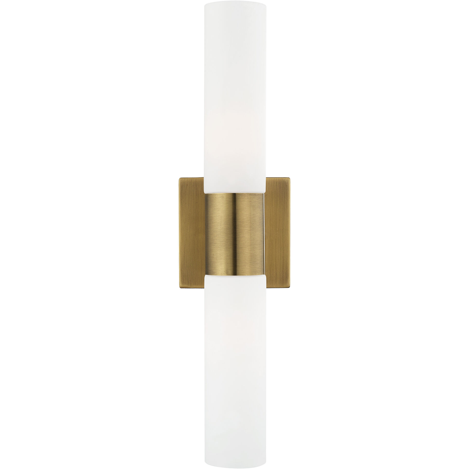 Aero 2 Light 17.75 inch Antique Brass ADA Bath Vanity Wall Light