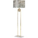 Mariner Luxury 73.23 inch 9 watt Polished Brass Floor Lamp Portable Light