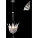 Plume 4 Light 17.5 inch Silver Pendant Ceiling Light in White Feathers Studio Glass